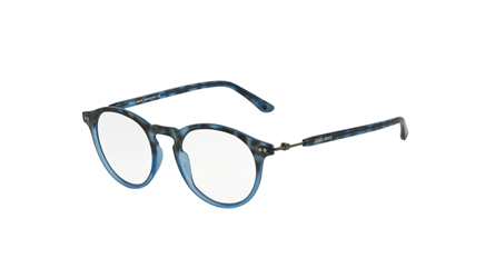 משקפי ראיה ג'ורג'יו ארמני לגברים AR7040 כחול, שקוף עגולות