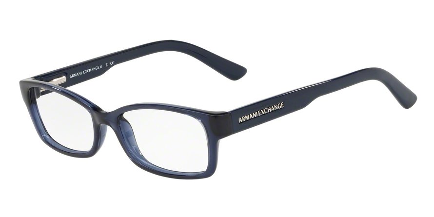 משקפי ראיה ארמני אקסצ'יינג AX3017 כחול, כהה, שקוף, מבריק פרפר