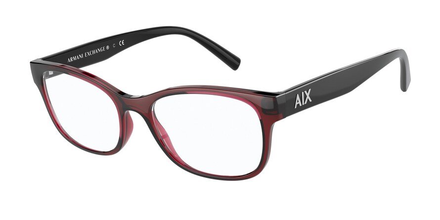 משקפי ראיה ארמני אקסצ'יינג לנשים AX3076 אדום מלבניות