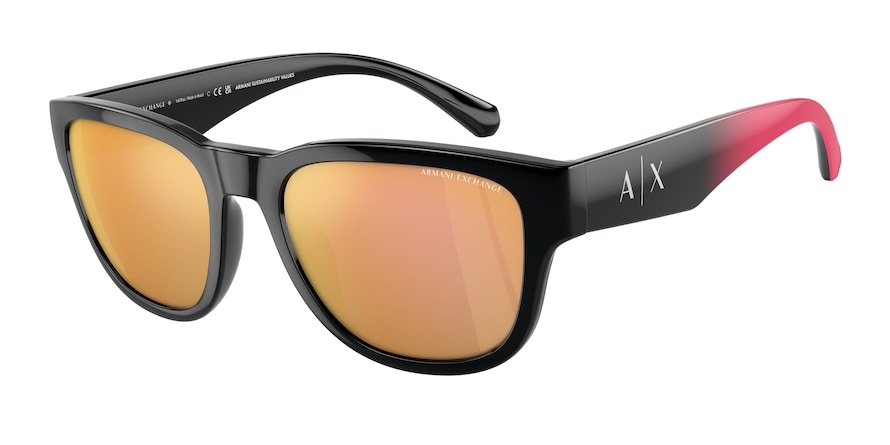 משקפי שמש ארמני אקסצ'יינג לגברים AX4115SU שחור מלבניות