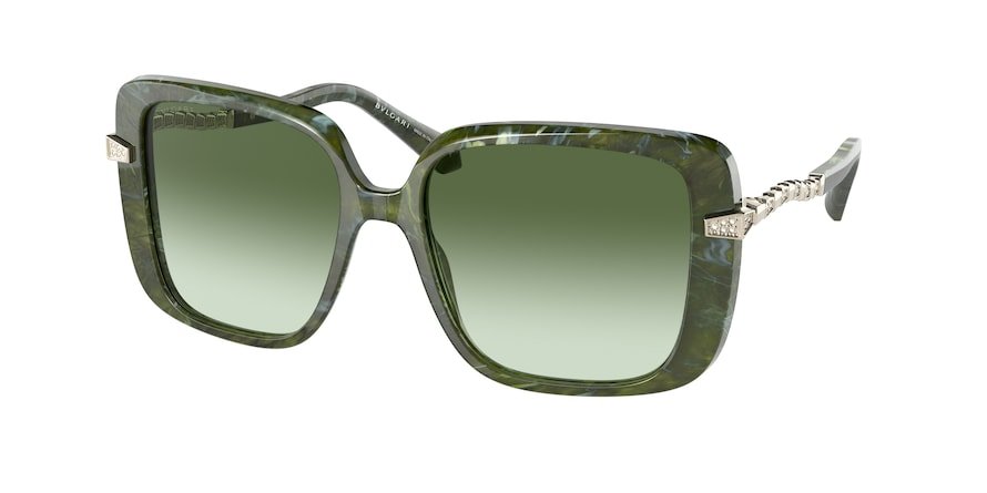 משקפי שמש בולגרי לנשים 8237-B ירוק מרובעות