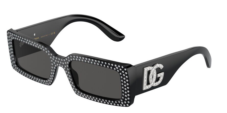 משקפי שמש דולצ'ה גבנה לנשים DG 4447B שחור מלבניות