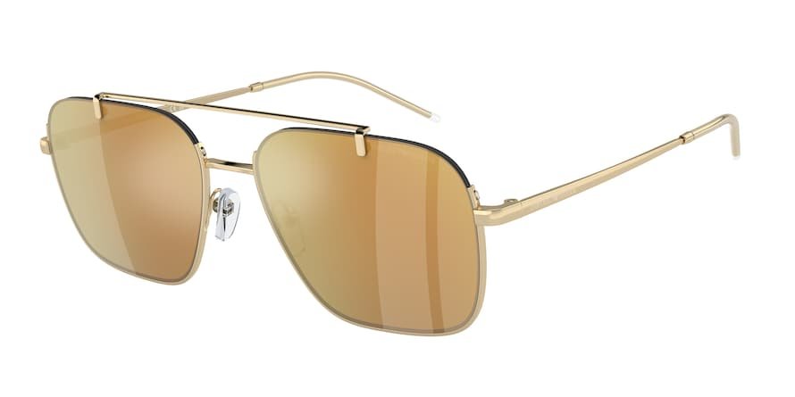משקפי שמש אימפוריו ארמני לגברים EA 2150 זהב מלבניות