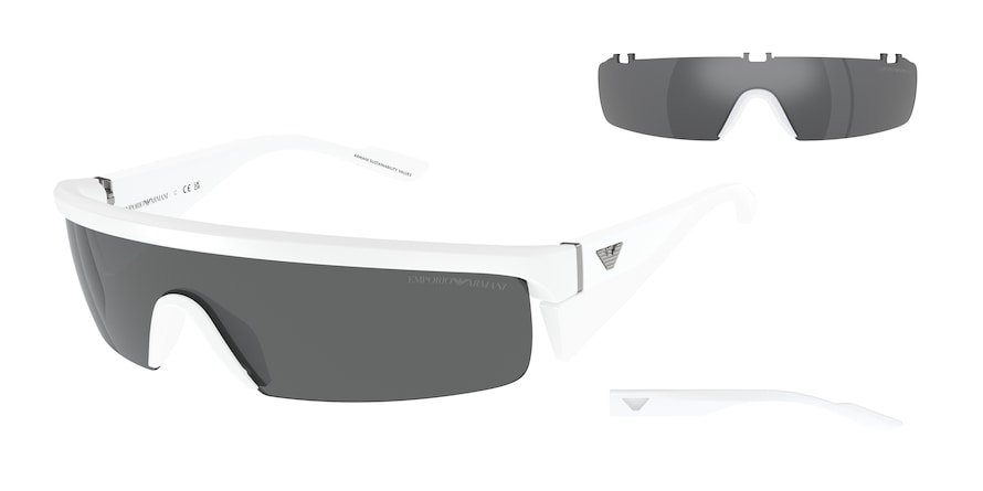משקפי שמש אימפוריו ארמני לגברים EA 4204U לבן מלבניות