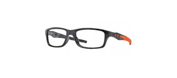 משקפי ראיה אוקלי לגברים CROSSLINK OX8030 שחור, מבריק, כתום מרובעות
