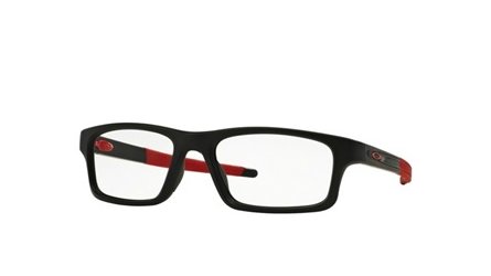 משקפי ראיה אוקלי לגברים CROSSLINK PITCH OX8037 שחור, אדום מרובעות