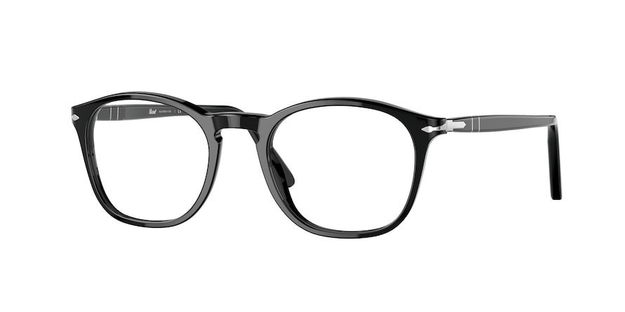 משקפי ראיה פרסול 3007-V שחור מרובעות
