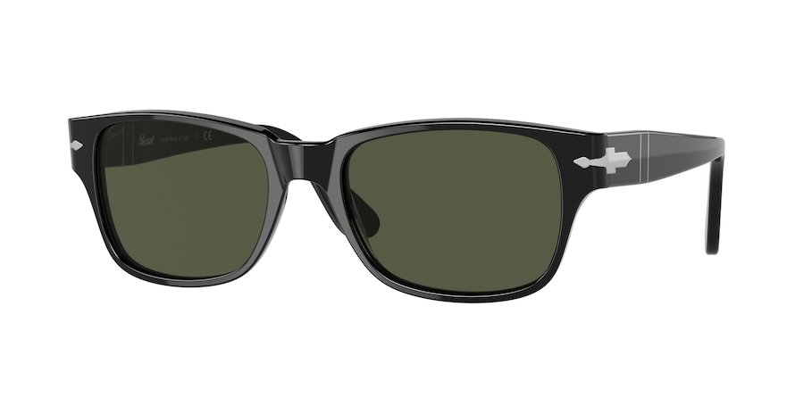 משקפי שמש פרסול לגברים 3288-S שחור מלבניות