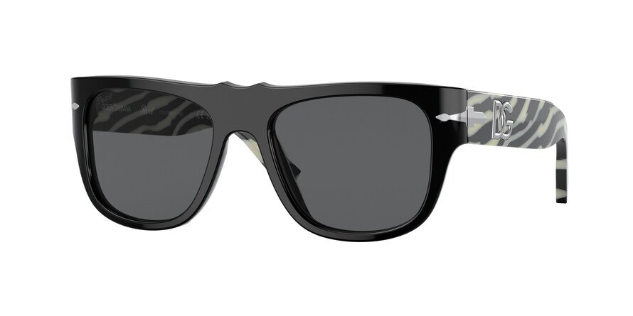 משקפי שמש פרסול לנשים 3295-S שחור מלבניות