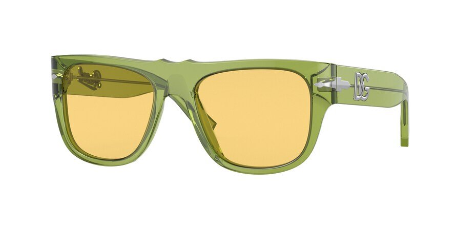 משקפי שמש פרסול לנשים 3295-S ירוק מלבניות