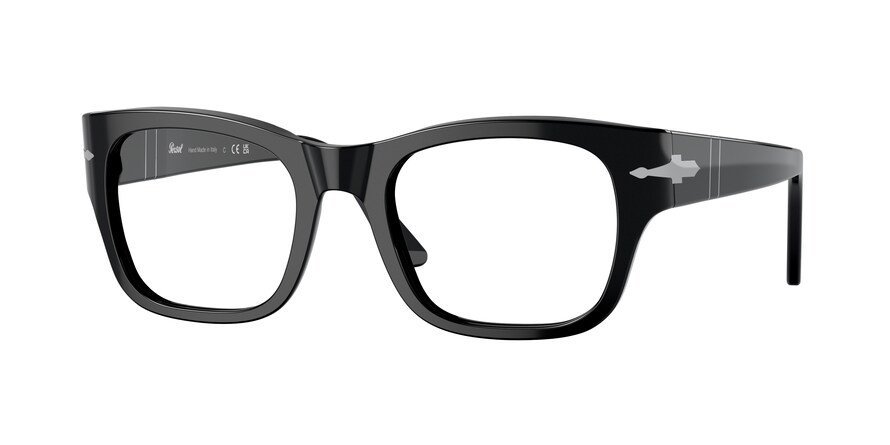משקפי ראיה פרסול 3297-V שחור מלבניות
