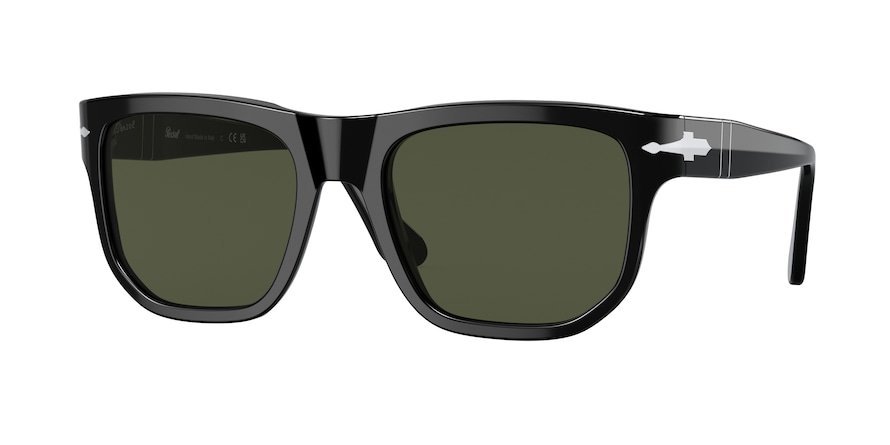 משקפי שמש פרסול 3306-S שחור מלבניות