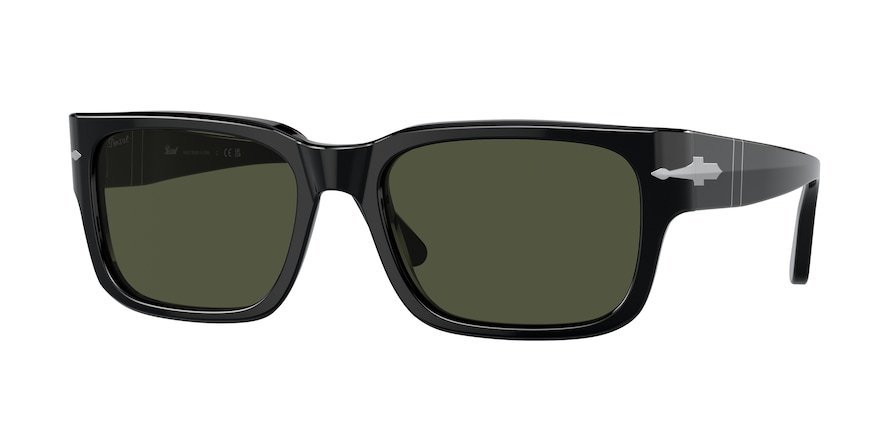 משקפי שמש פרסול לגברים 3315-S שחור מלבניות