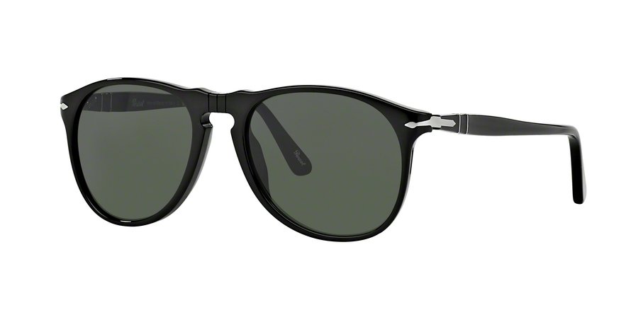 משקפי שמש פרסול לגברים 9649-S שחור טייסים