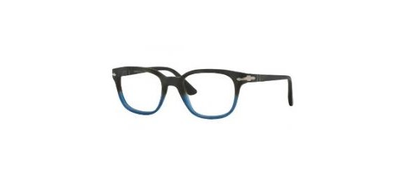 משקפי ראיה פרסול 3093-V שחור, כחול אובאליות, מרובעות