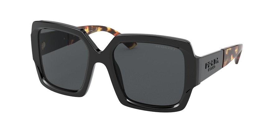 משקפי שמש פראדה לנשים SPR 21X שחור מלבניות