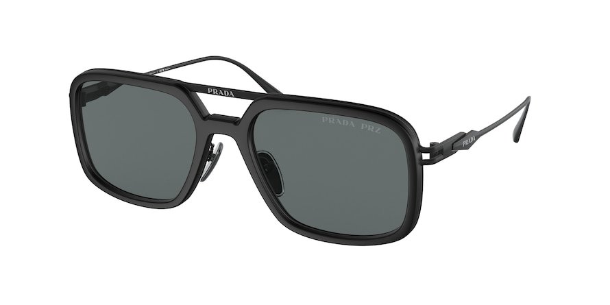 משקפי שמש פראדה לגברים SPR 57Z שחור מלבניות