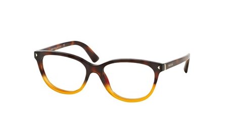 משקפי ראיה פראדה VPR 14R חום, צהוב אובאליות, מרובעות