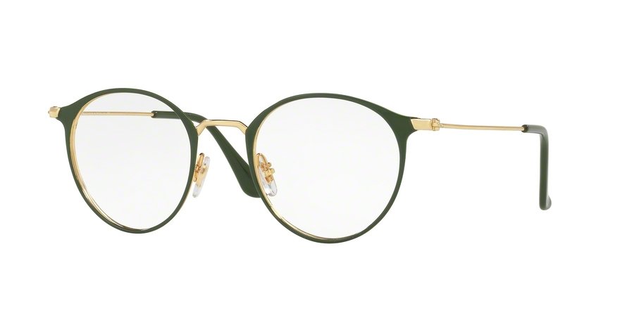 משקפי ראיה רייבן RB 6378  זהב, ירוק עגולות