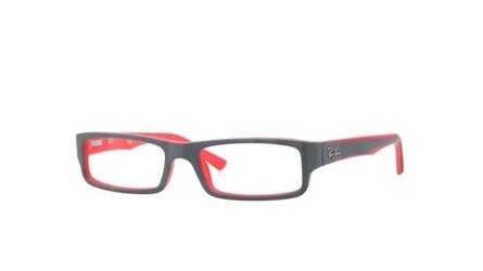 משקפי ראיה רייבן RB 5246 אפור, אדום מלבניות
