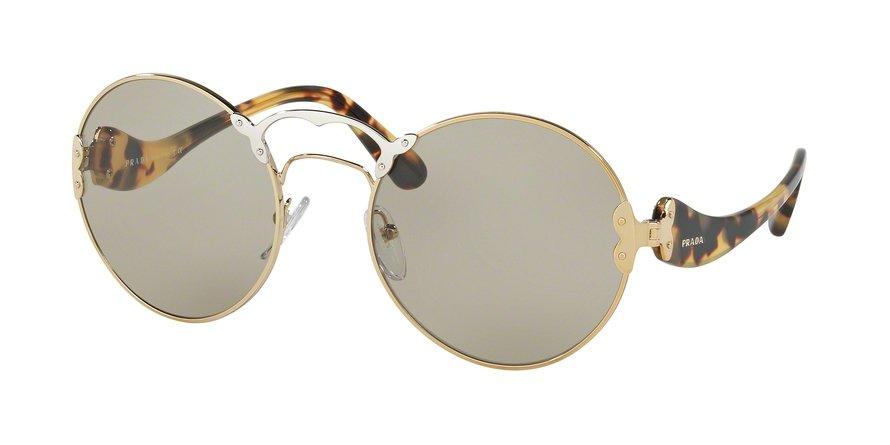 משקפי שמש פראדה לנשים SPR 55T זהב עגולות