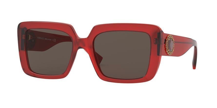 משקפי שמש וורסצ'ה לנשים 4384B אדום מרובעות