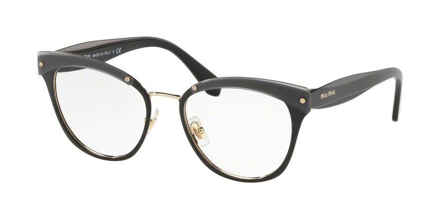 משקפי ראיה מיו מיו לנשים VMU 54Q שחור, אפור חתולי