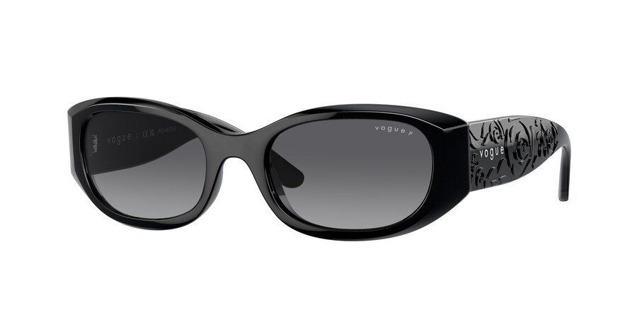 משקפי שמש ווג לנשים VO 5525-S שחור מלבניות