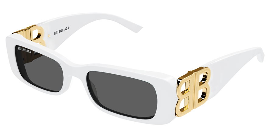 משקפי שמש בלנסיאגה BB0096S זהב, לבן מרובעות