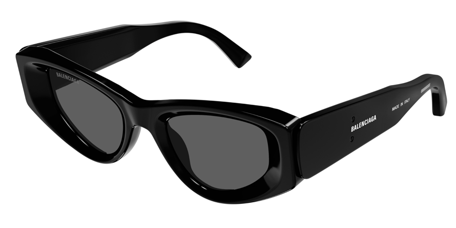 משקפי שמש בלנסיאגה BB0243S מבריק, שחור עגולות