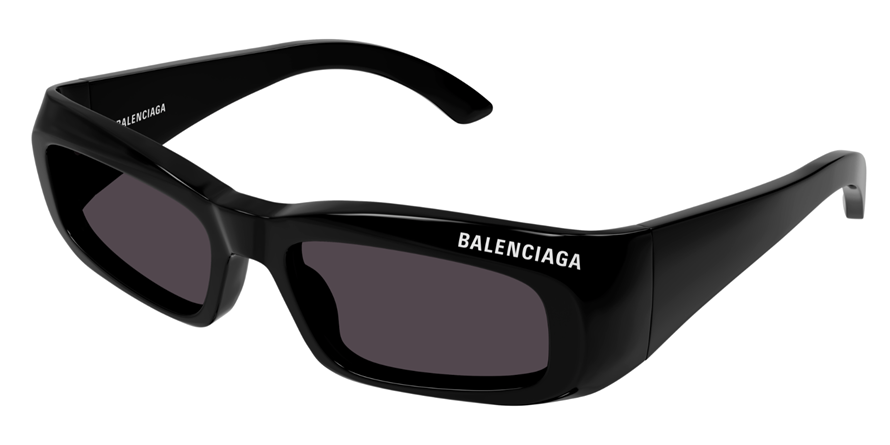 משקפי שמש בלנסיאגה לנשים BB0266S מבריק, שחור מרובעות
