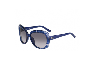 משקפי שמש כריסטיאן דיור לנשים Tiedye 1 כחול, לבן oversized - אוברסייז, מרובעות
