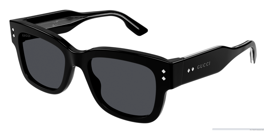 משקפי שמש גוצ'י לנשים GG1217S מבריק, שחור מרובעות