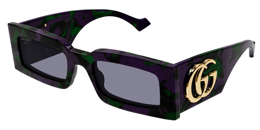 משקפי שמש גוצ'י לנשים GG1425S ירוק, מנומר, סגול מרובעות