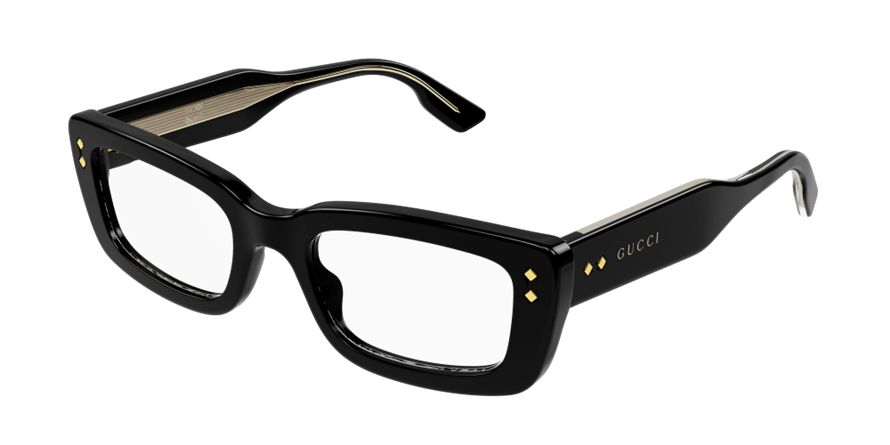 משקפי ראיה גוצ'י לנשים GG1216O מבריק, שחור מרובעות
