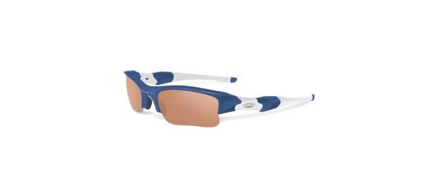 משקפי שמש אוקלי FLAK JACKET XLJ OO9009 כחול, לבן, מט אובאליות