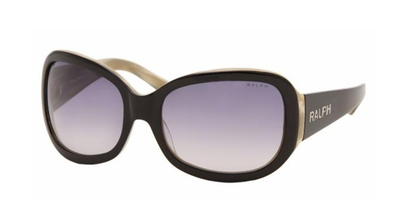 משקפי שמש ראלף לנשים RA5013 שחור, כאמל עגולות, oversized - אוברסייז
