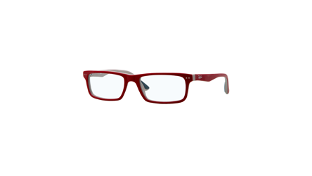 משקפי ראיה רייבן RB 5277 אדום, אפור מלבניות