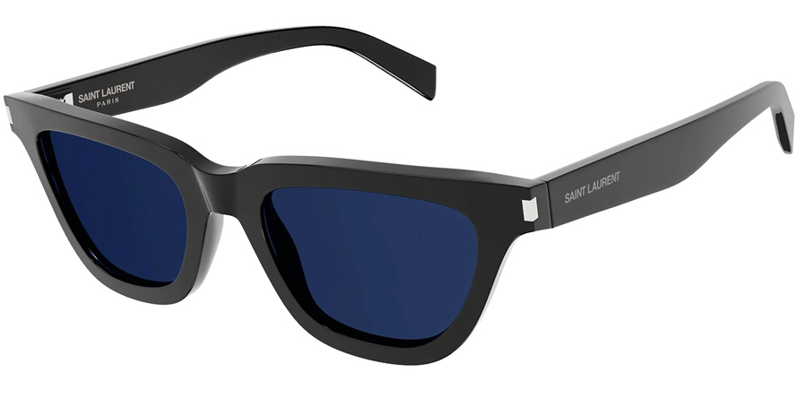 משקפי שמש איב סן לורן לנשים SULPICE SL462 מבריק, שחור מרובעות