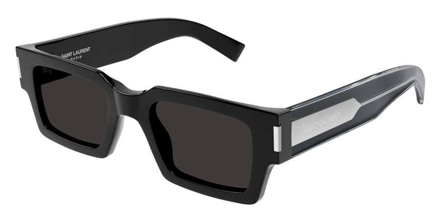 משקפי שמש איב סן לורן לנשים SL572 כסף, מבריק, שחור מרובעות