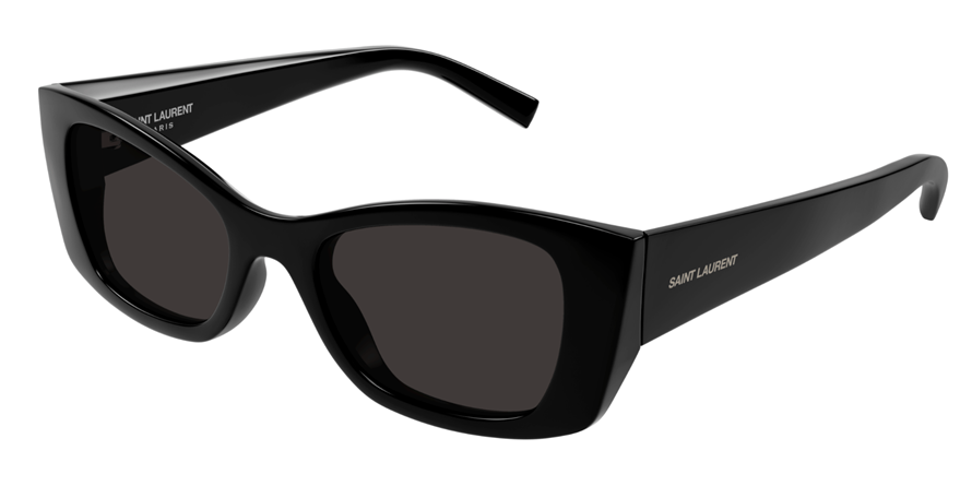 משקפי שמש איב סן לורן לנשים SL593 מבריק, שחור מרובעות