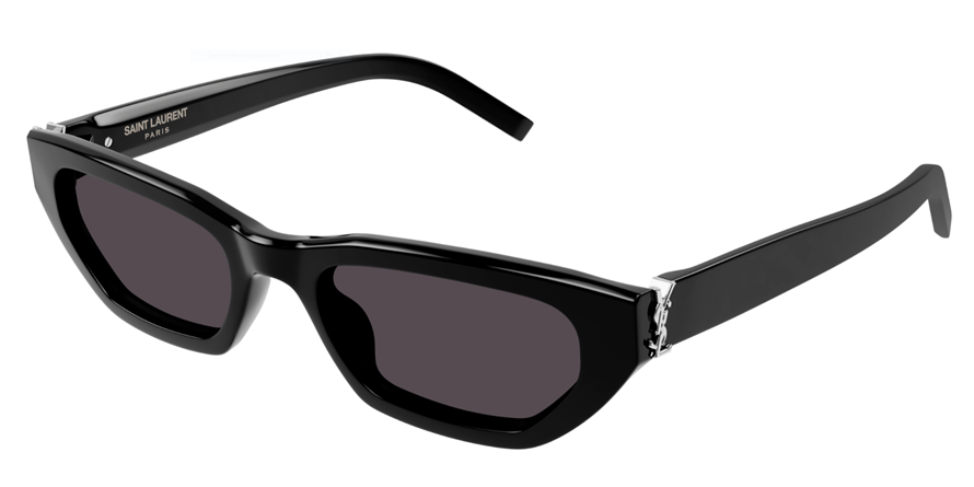 משקפי שמש איב סן לורן לנשים SLM126S מבריק, שחור מרובעות