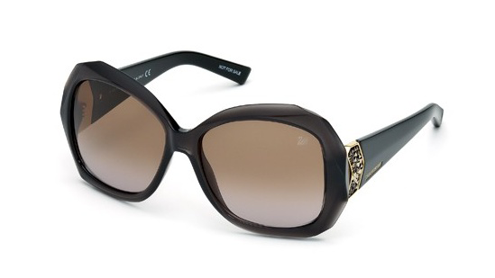 משקפי שמש סברובסקי לנשים capri sw 34 בהיר, שחור oversized - אוברסייז, עגולות