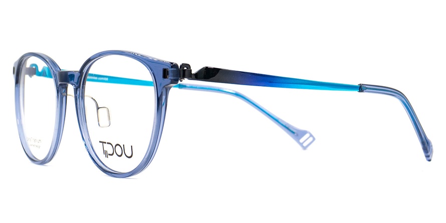 משקפי ראיה טידו TP22 כחול, מבריק, שקוף, תכלת עגולות