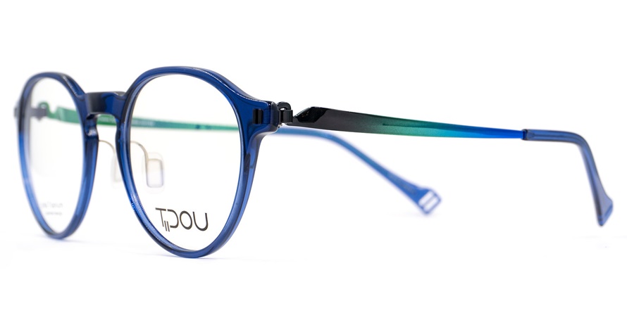 משקפי ראיה טידו TP23 חום, ירוק, כחול, מבריק, מנומר עגולות