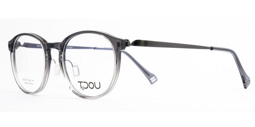 משקפי ראיה טידו TP28 אפור, מבריק, שקוף עגולות
